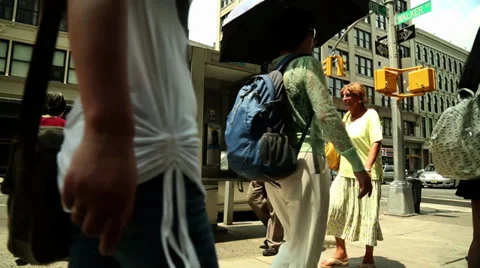 Phone Boxes NYC Stock Footage 33962188