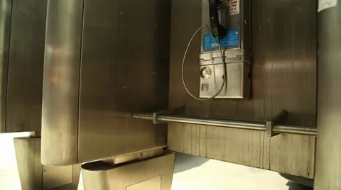 Phone Boxes NYC Stock Footage 33962351