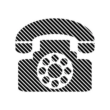 Phone button on white. Stock Illustration