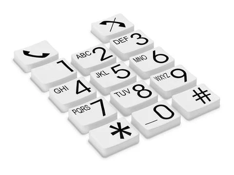 Phone buttons Illustrazione stock