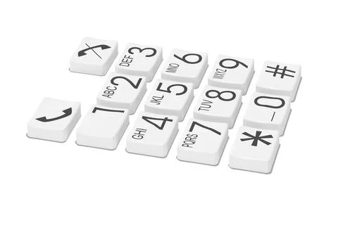 Phone buttons Stock Photos