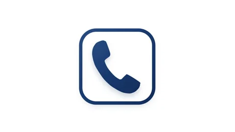 Phone call app icon animation communication symbol. Stock Footage 344889266