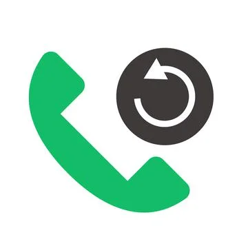 Phone call back icon. Return symbol. Vector. Stock Illustration