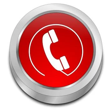 Phone call Button - 3D illustration Stock Illustration