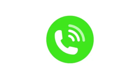 Phone Call Icon Animation with Ringing Signal Vídeos de archivo 316306096