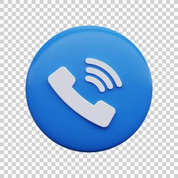 Phone call icon with conversation. 3d render. Illustrazione stock