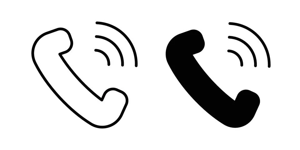 Phone call icon graphic element. web icon set Stock Illustration