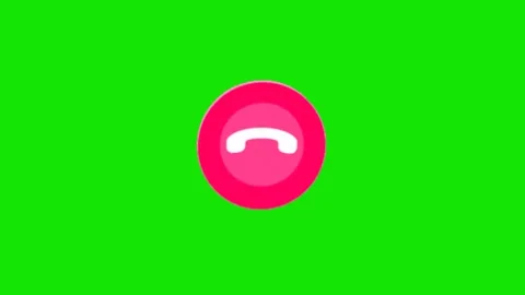 Phone call icon on green background Vidéo 329398612