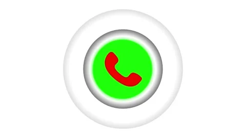 Phone call icon ringing animation with big radio wave. Stock Footage 333888020