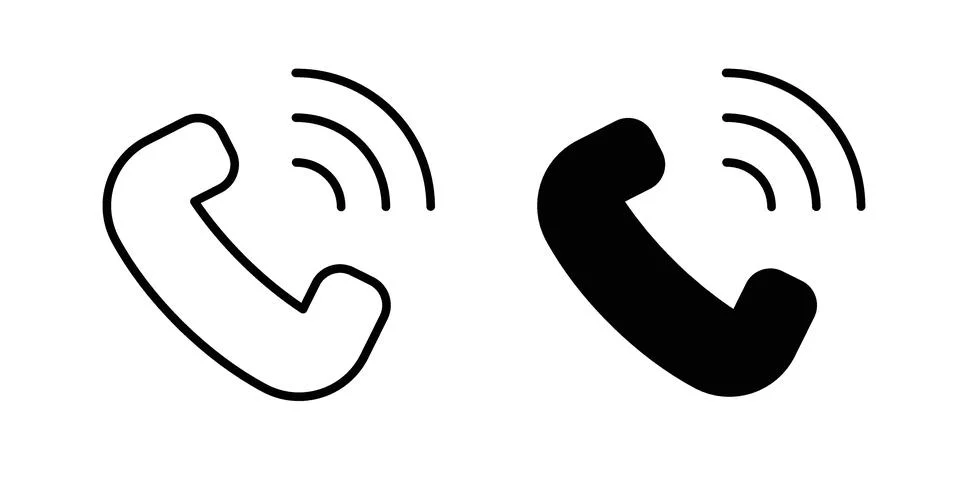 Phone call icon vector design illustrations Stock Illustration