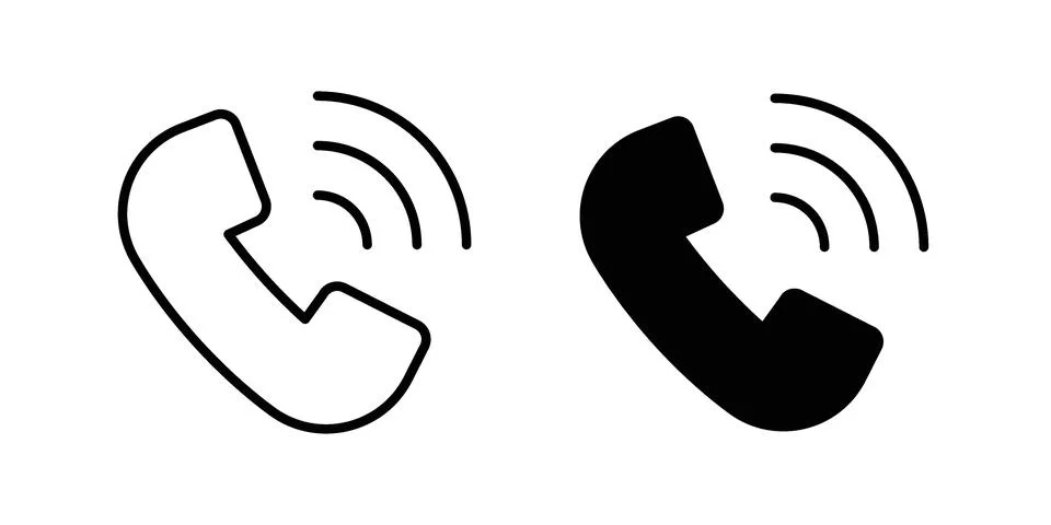 Phone call icon vector design illustrations Stock Illustration