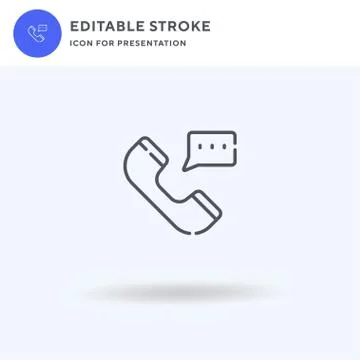 Phone Call icon vector, filled flat sign, solid pictogram isolated on white 스톡 일러스트