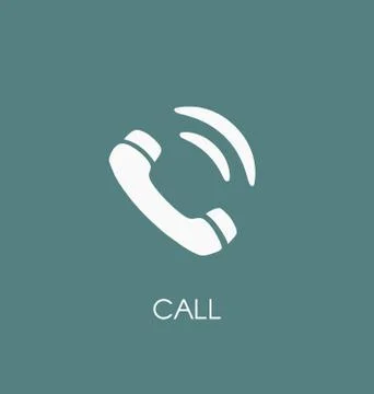 Phone call  icon vector illustration. Telephone symbol Stock Illustration