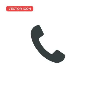 Phone Call Icon Vector Illustration Design Stock Illustration