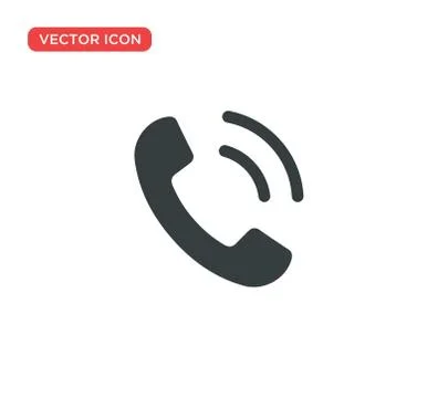 Phone Call Icon Vector Illustration Design Stock Illustration