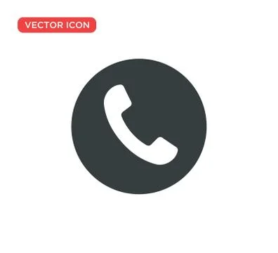 Phone Call Icon Vector Illustration Design Stock Illustration