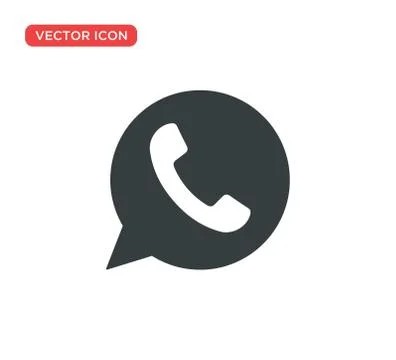 Phone Call Icon Vector Illustration Design Stock Illustration