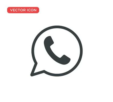 Phone Call Icon Vector Illustration Design Stock Illustration