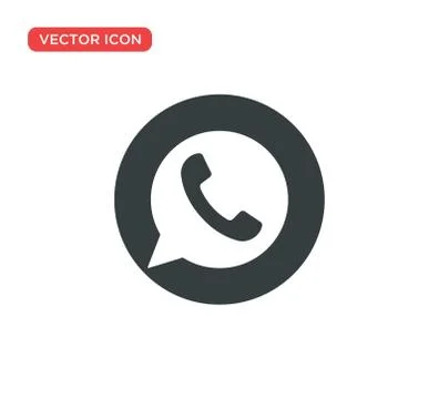 Phone Call Icon Vector Illustration Design Stock Illustration