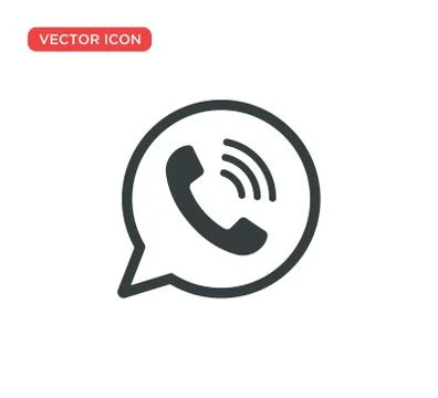 Phone Call Icon Vector Illustration Design Illustrazione stock
