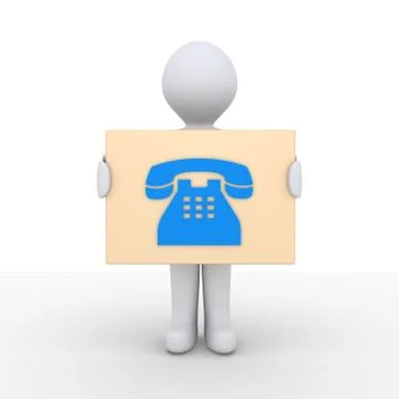 Phone call information Stock Illustration