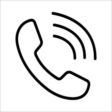 Phone call line icon Illustrazione stock
