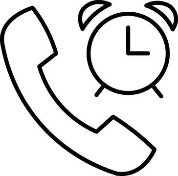 Phone call reminder Stock Illustration