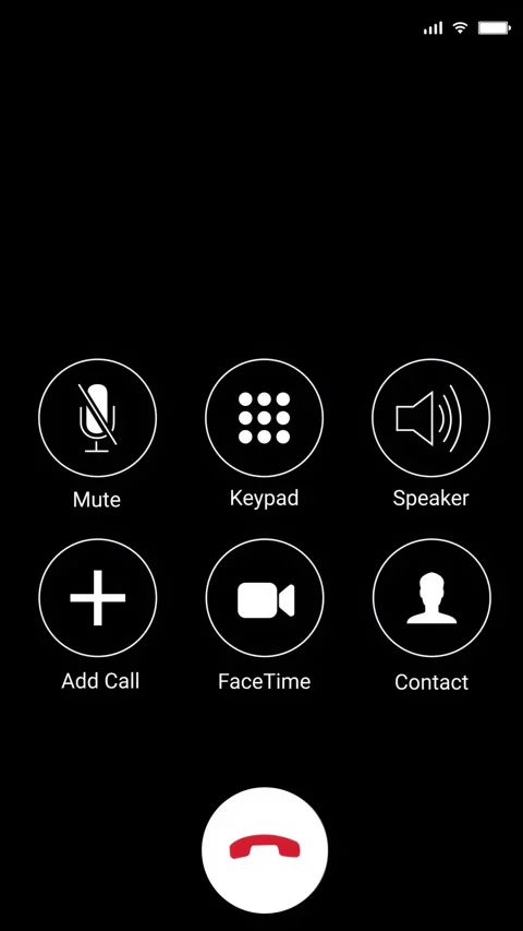 Phone Call UI, Graphical user interface, application Stock Footage 251579733