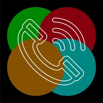 Phone Call vector icon Stock Illustration