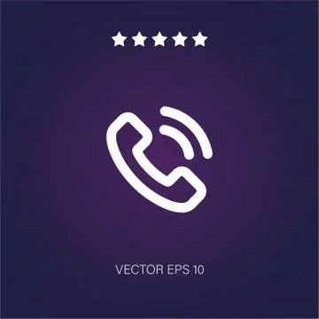 Phone call vector icon Stock Illustration