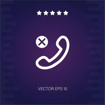 Phone call vector icon Stock Illustration