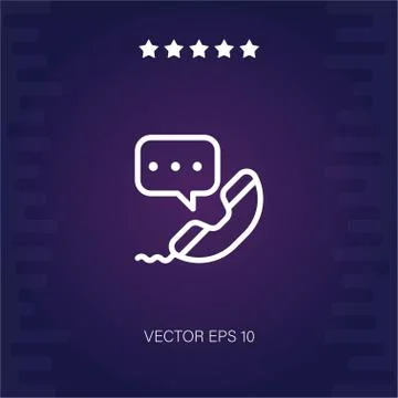 Phone call vector icon Stock Illustration
