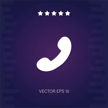 Phone call vector icon Stock Illustration