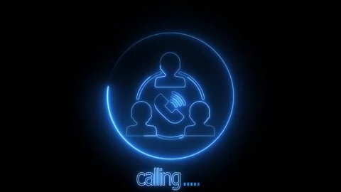 Phone calling icon animation 4kv 256 Stock Footage 246756905