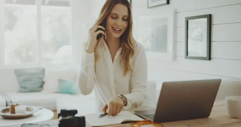 Phone Calls at Work Stock Footage 138902075