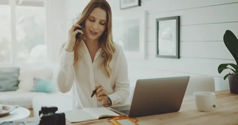 Phone Calls at Work Stock Footage 138902377