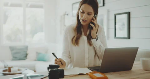 Phone Calls at Work Stock Footage 138903336