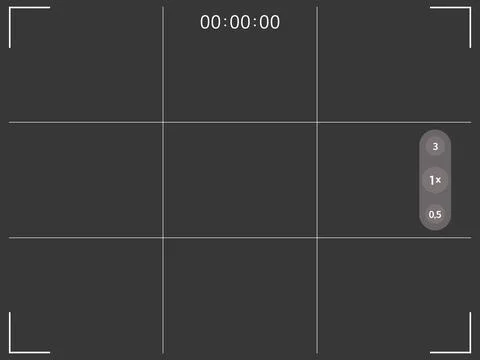 Phone camera horizontal viewfinder frame. Photo shoot of mobile app application Stock Illustration