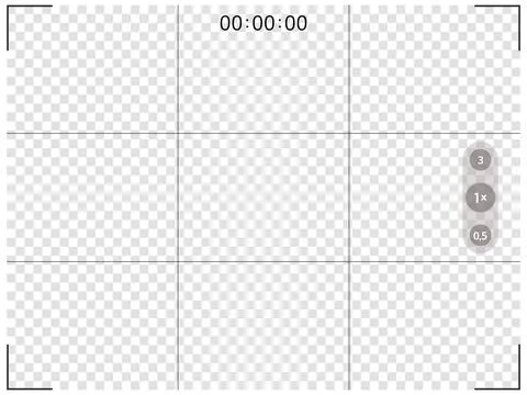 Phone camera horizontal viewfinder frame. Photo shoot of mobile app application. Stock Illustration