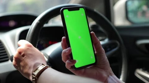 Phone in car Stock Footage 268706860