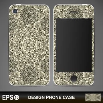Phone case design Stock Illustration