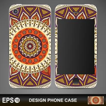 Phone case design Stock Illustration
