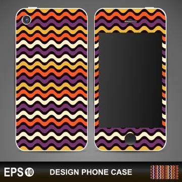 Phone case design Stock Illustration