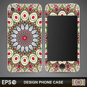 Phone case design Stock Illustration