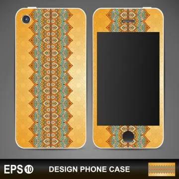 Phone case design Stock Illustration