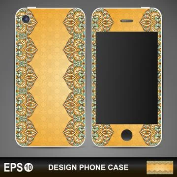 Phone case design Stock Illustration