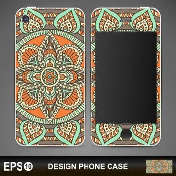Phone case design Stock Illustration