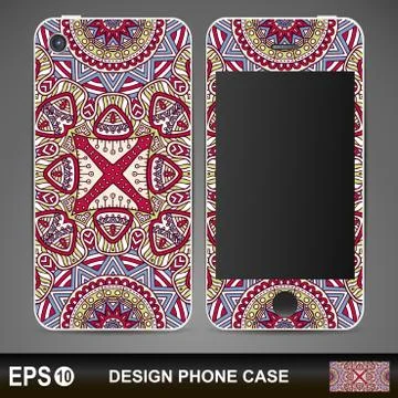 Phone case design Stock Illustration
