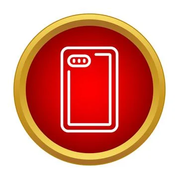 Phone case icon providing smartphone protection Stock Illustration