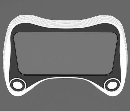 Phone case stylized for joystick. 3D illustration Stock Illustration